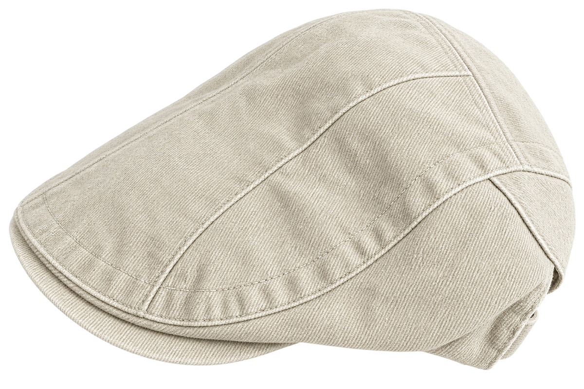 Washed denim cap