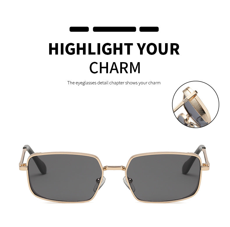 Square side detail sunglasses