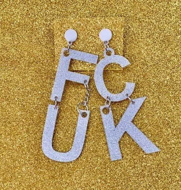 FK earrings