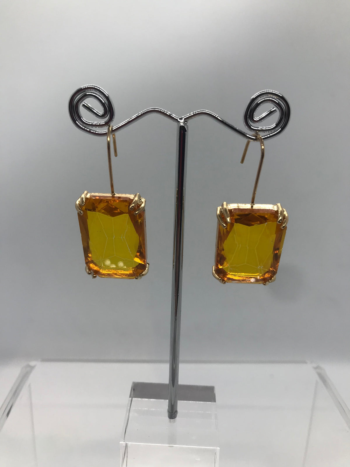 Square drop earrings