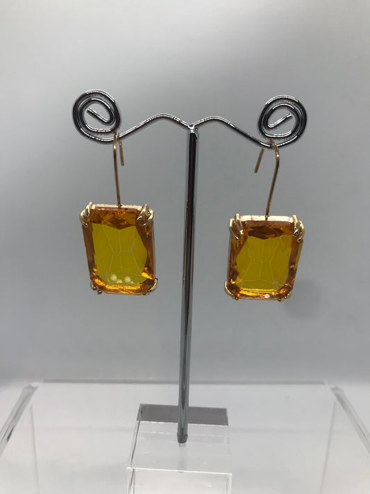 Square drop earrings