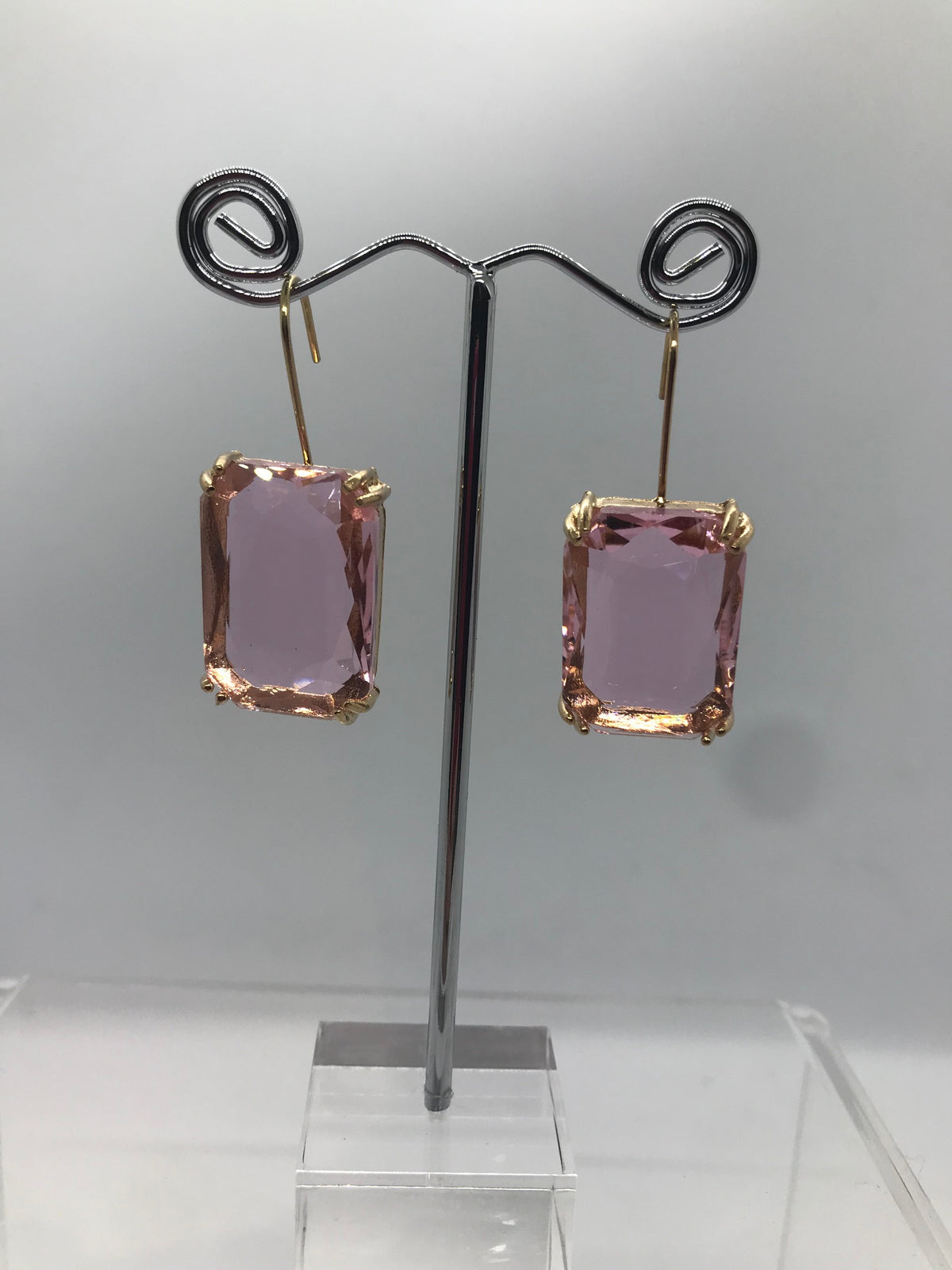 Square drop earrings