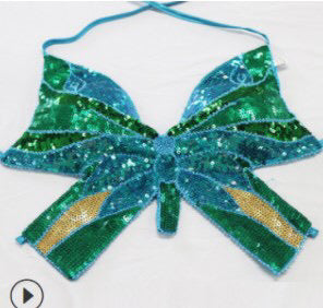 Sequin and beaded butterfly top
