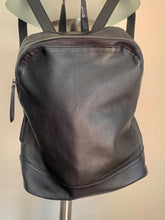 Load image into Gallery viewer, Black leather back pack
