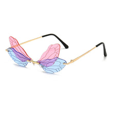 Load image into Gallery viewer, Butterfly 2 tone sunglasses
