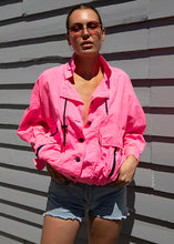 Load image into Gallery viewer, 80&#39;s Fluro Bomber Jacket
