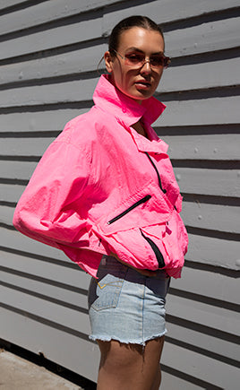 80's Fluro Bomber Jacket